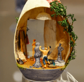 Edda Henschel Bildhauer im Ei