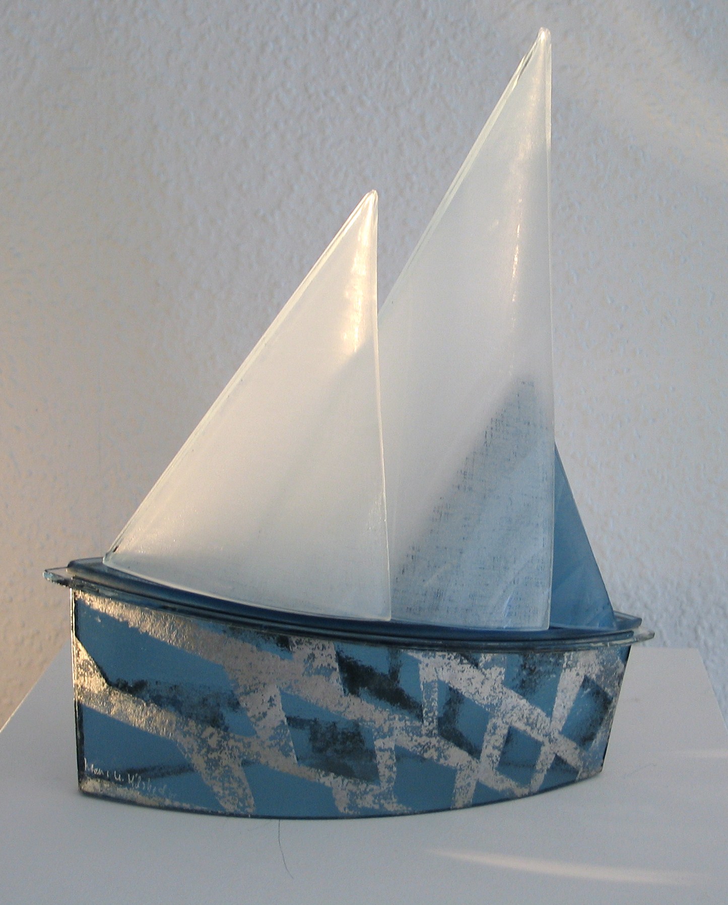 07-164, Klaus U. Hilsbecher, Blaues Boot II, 2005 - Foto Karl-Josef Kuhn