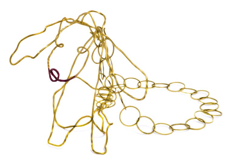 Robert Smit, Dog with Red Mouth, necklace, 1997, Collection CODA Museum